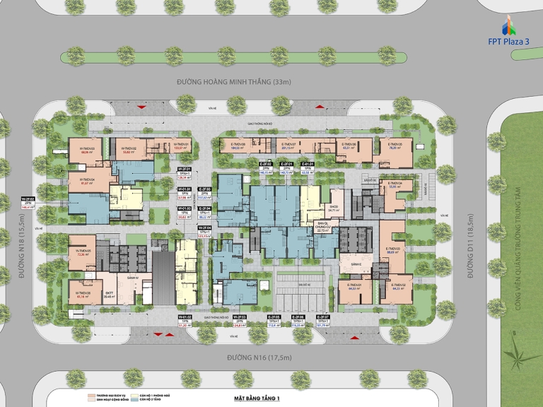 Căn hộ FPT Plaza 3 tầng 1